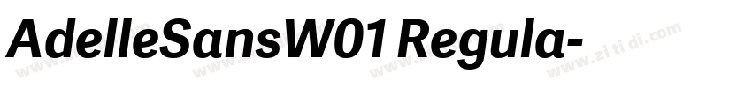 AdelleSansW01 Regula字体转换 AdelleSansW01 Regula字体转换